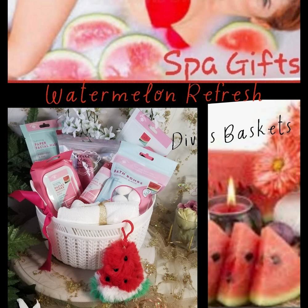 Refreshing Watermelon Pampering Womens Spa Gift Basket